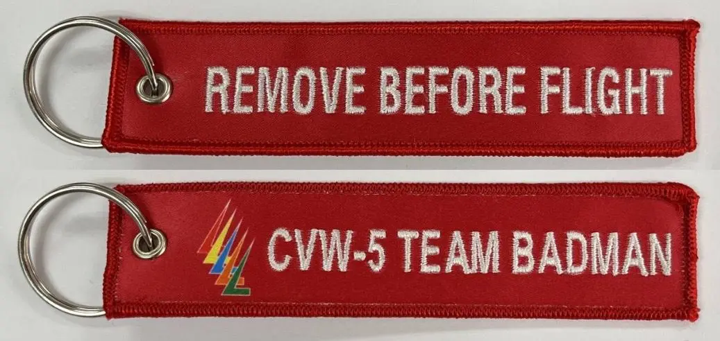 Official Carrier Air Wing Cvw-5 Remove Before Flight Key Ring 1
