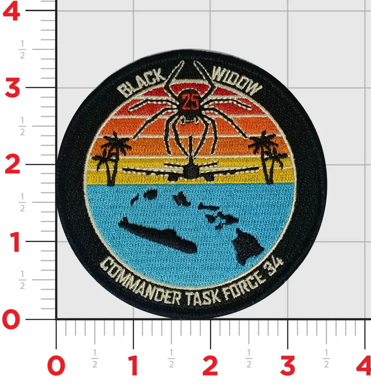 Official Vp-4 Skinny Dragons Black Widow Tf 34 Patch 1