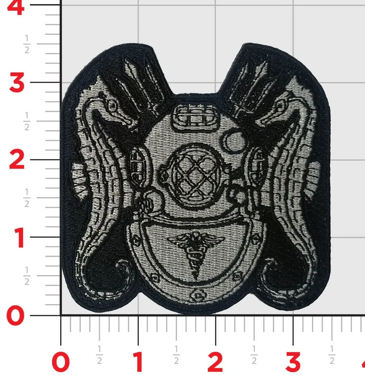 Official Us Navy Medical Tech Dive Pin Patch 1