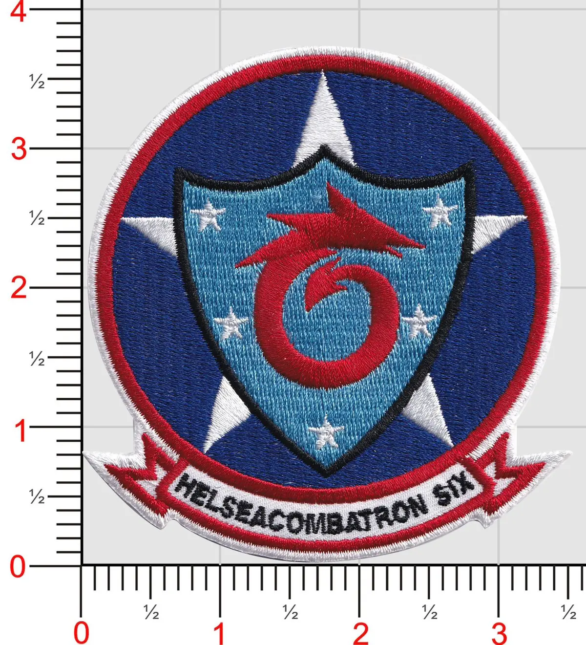 Officially Licensed Us Navy Hsc-6 Indians Squadron Patch 1