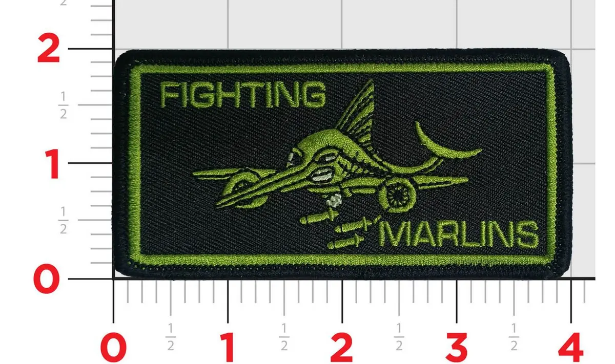 Official Vp-40 Fighting Marlins P-8 Flag Patch 1