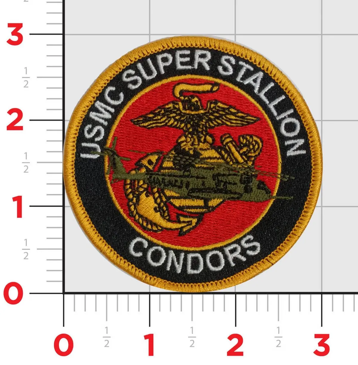 Officially Licensed Usmc Hmh-464 Condors Ch-53 Ega Shoulder Patch 1