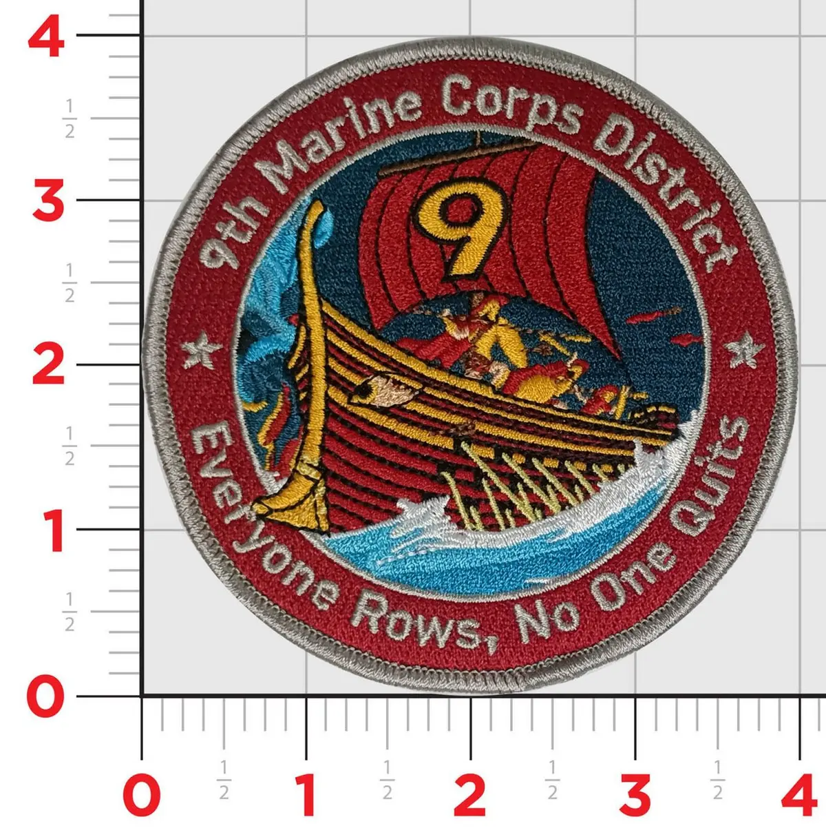 Officially Licensed Usmc 9Th Recruiting District Patch 1