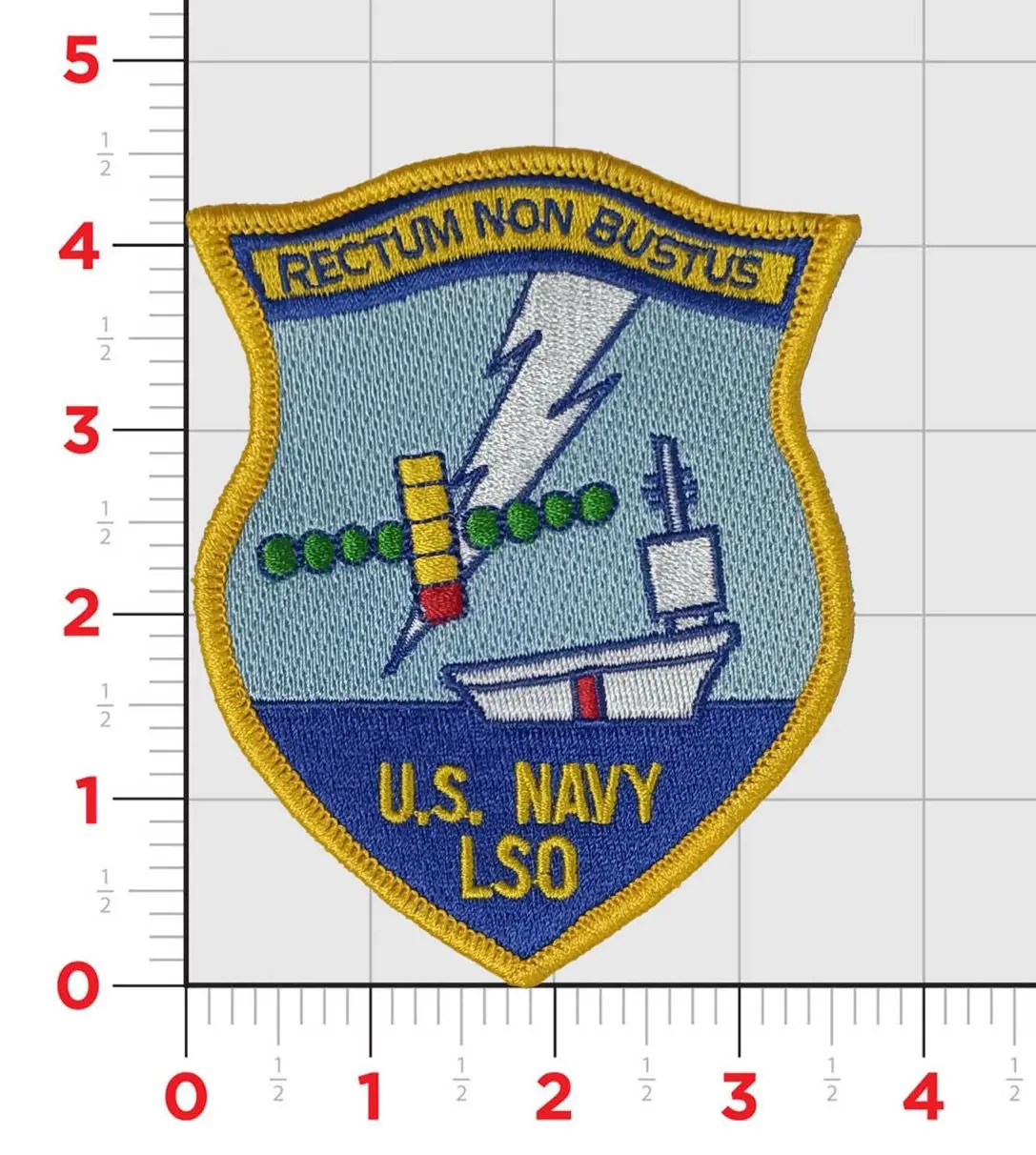 Official Us Navy Lso Landing Safety Officer School Patch 1