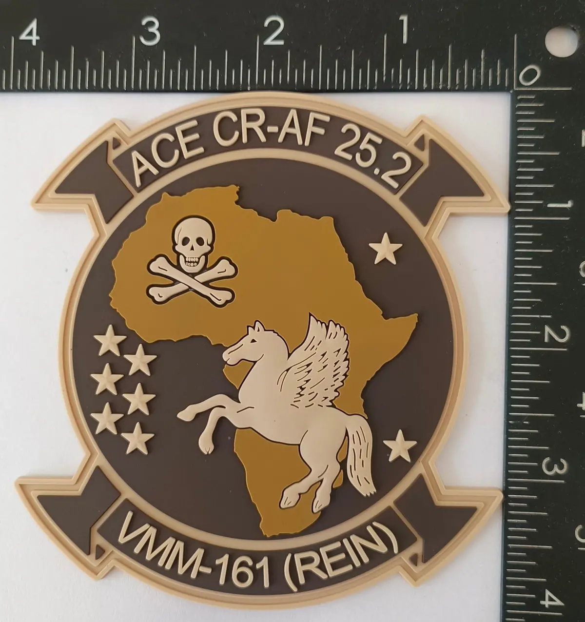Official Vmm-161 Rein Greyhawks Ace Cr-Af 25.2 Africa Det Pvc Patch 1