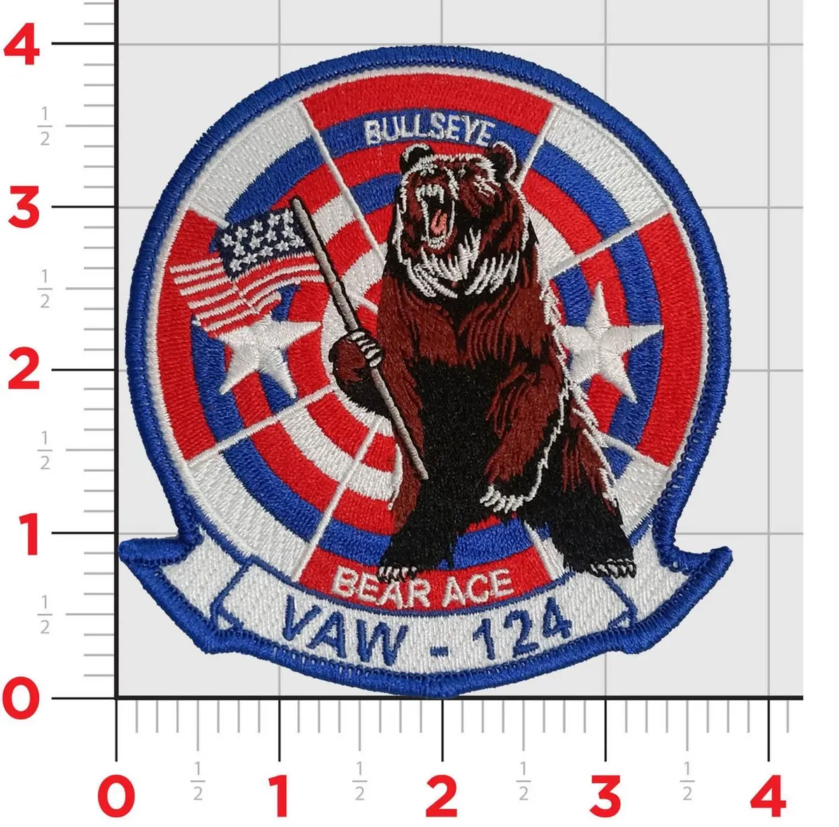 Official Vaw-124 Bear Aces 4Th Of July Patches 1