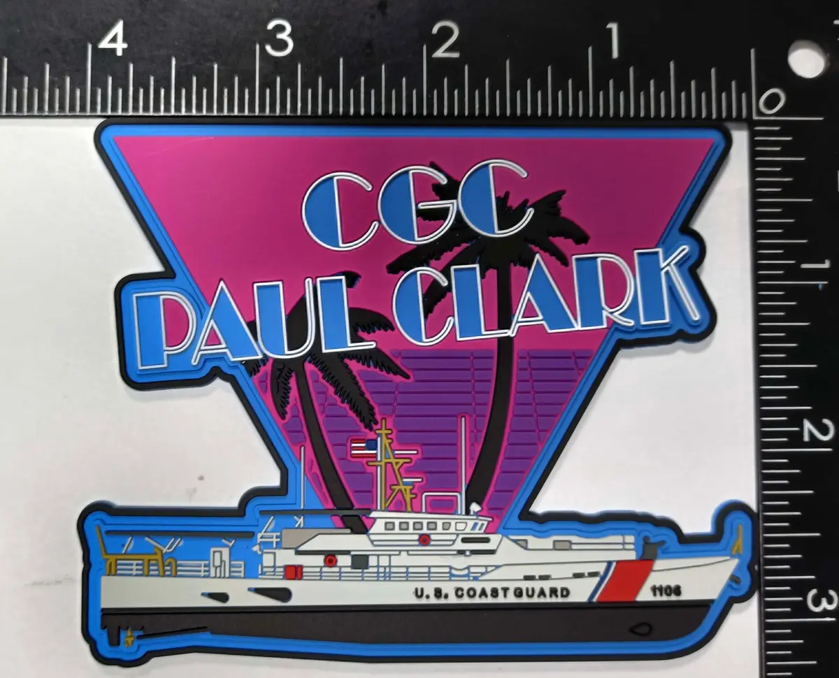 Official Coast Guard Cutter Paul Clark Pvc Patch 1