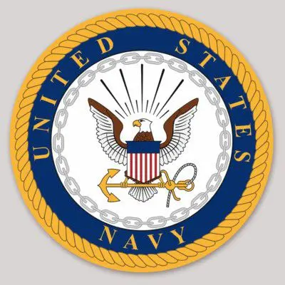 Officially Licensed Us Navy Crest Sticker 1