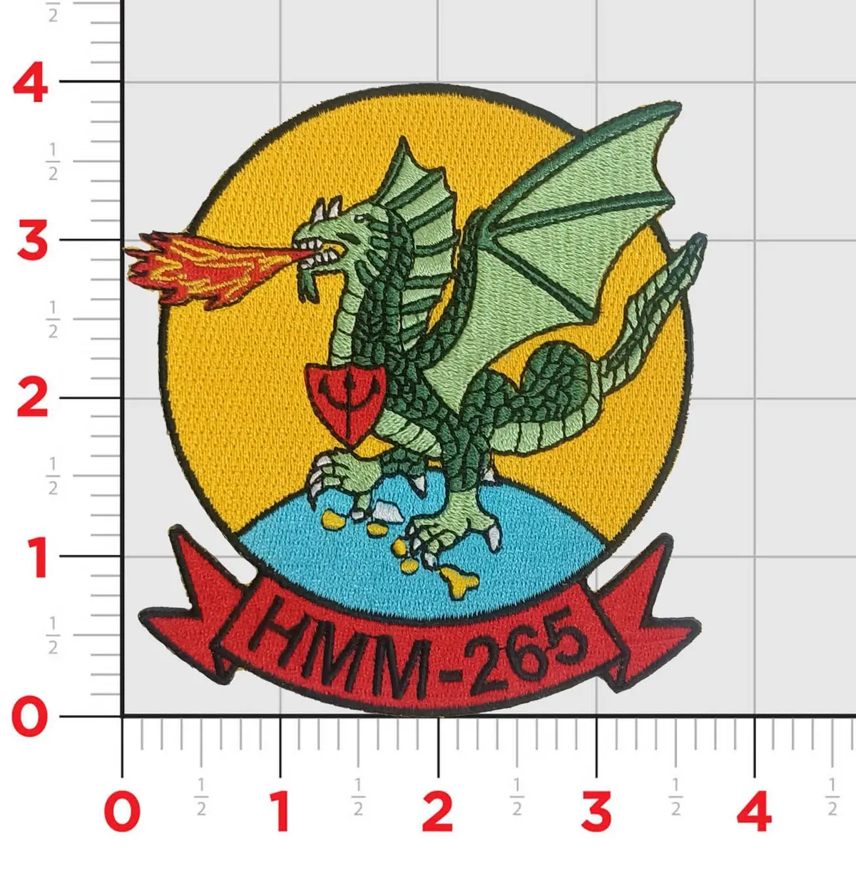 Official Hmm-265 Dragons 1982-1985 Squadron Patch 1
