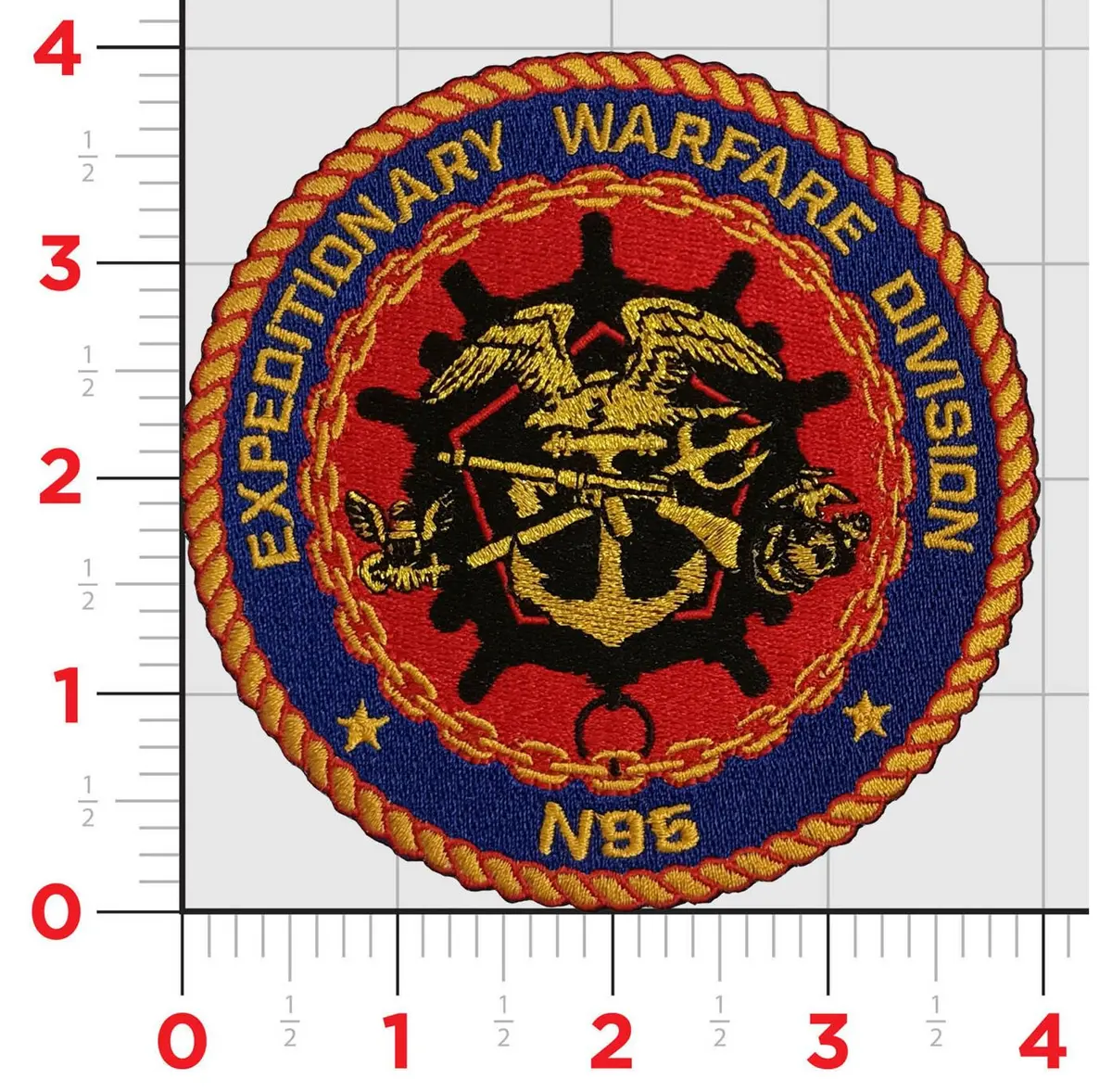 Officially Licensed Us Navy Expeditionary Warfare Division N95 Patch 1