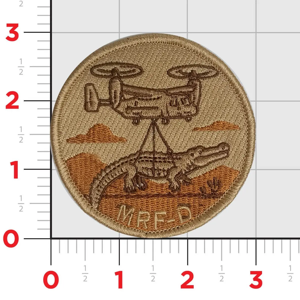 Official Vmm-363 Red Lions Mrf-D V-22 Crock Shoulder Patch 1