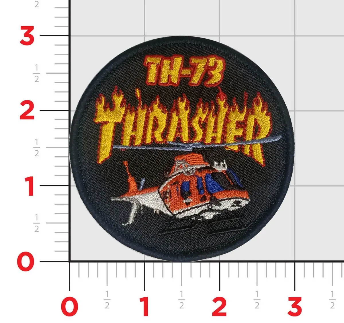 Official Th-73 Thrasher Shoulder Patch 1