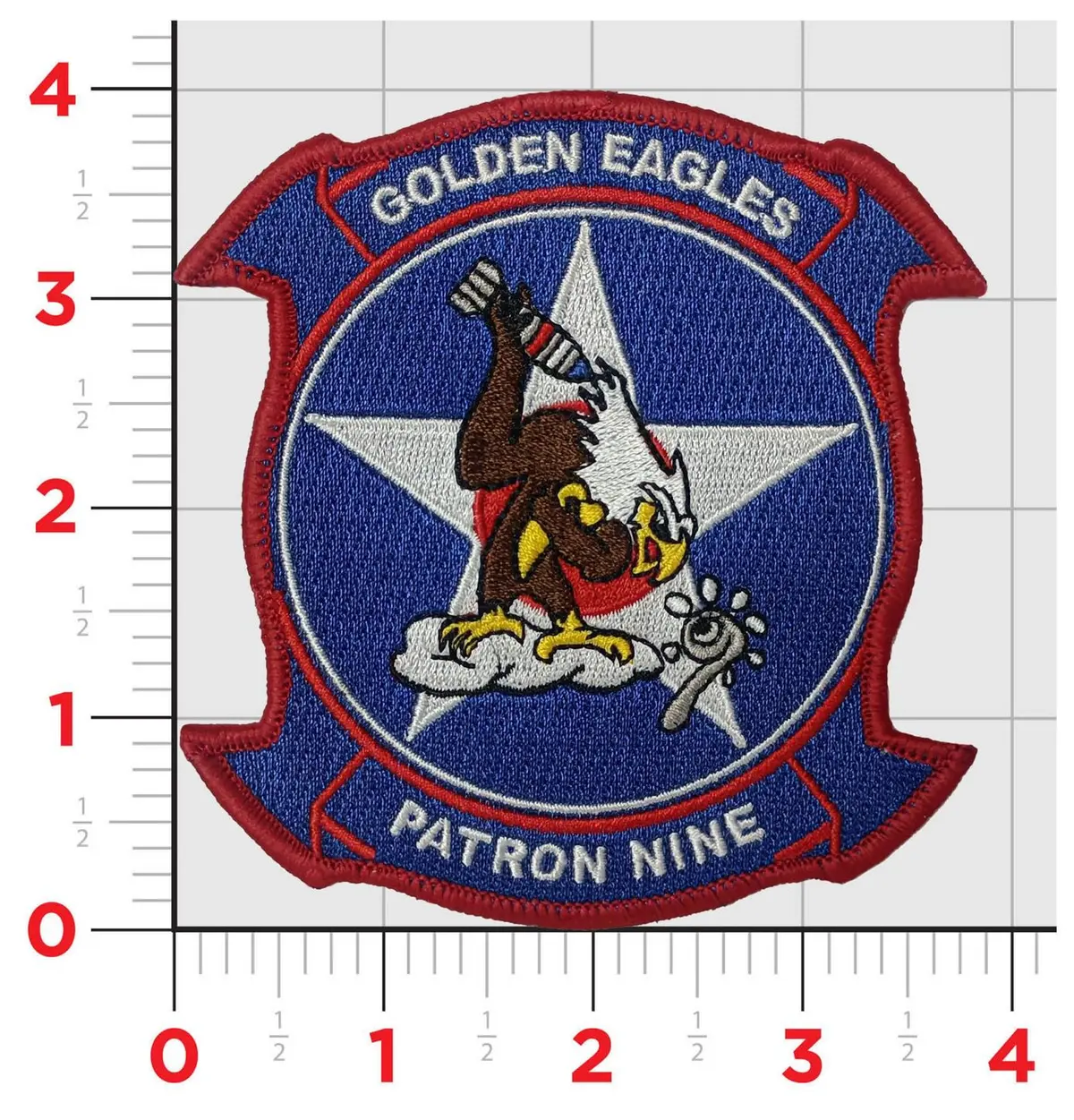 Official Vp-9 Golden Eagles 4Th Of July Patch 1