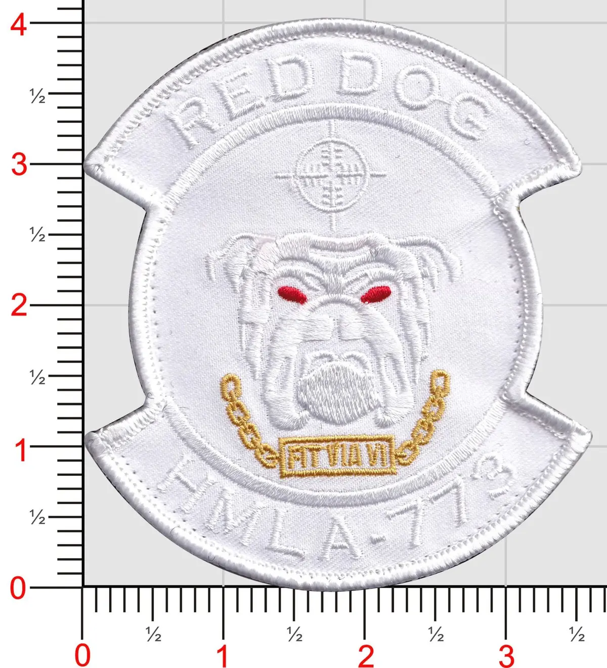 Official Hmla-773 Red Dog White Patch 1