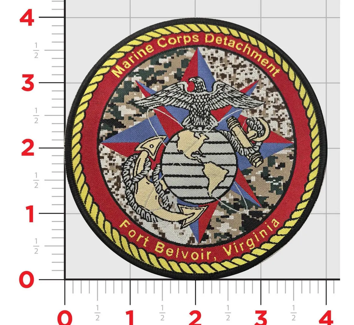 Officially Licensed Usmc Ft Belvoir Va Det Patch 1