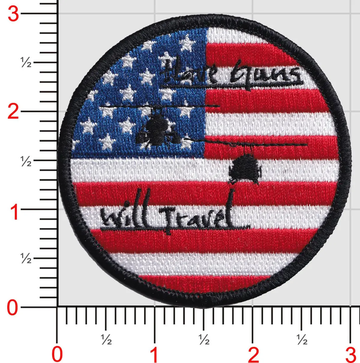 Official Hmla-167 Warriors Have Guns Will Travel 4Th Of July Shoulder Patch 1
