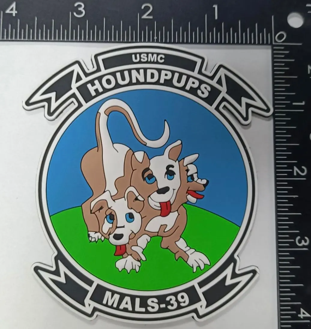 Official Mals-39 Hellhounds Hound Pup Pvc Patch 1