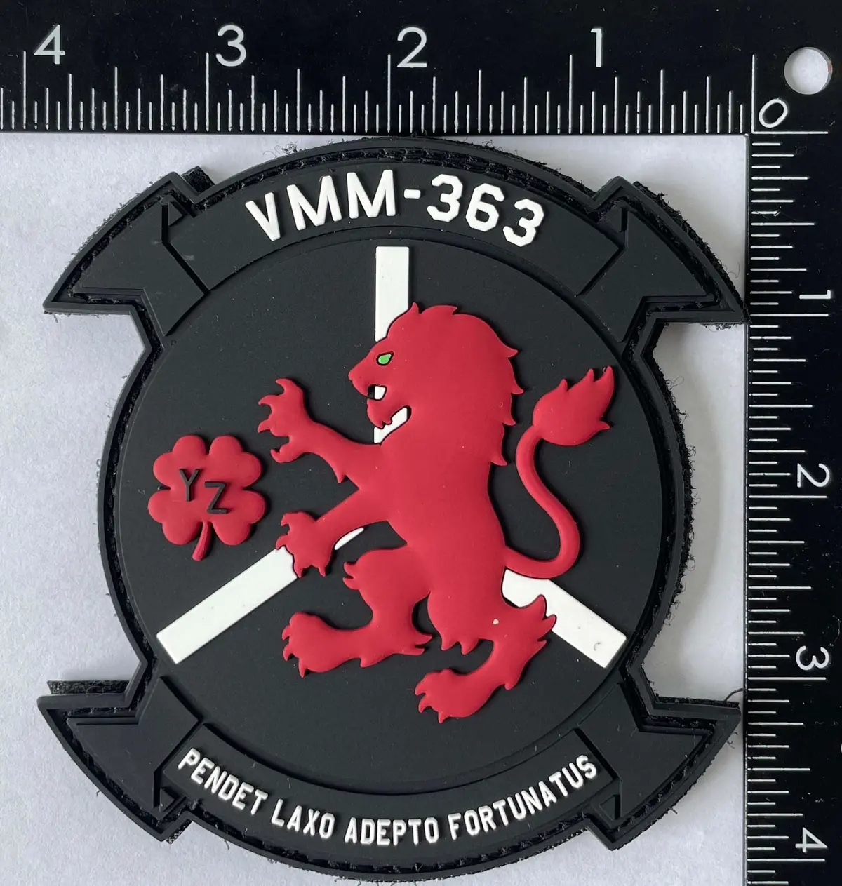 Official Vmm-363 Red Lions Pvc Black Patch 1