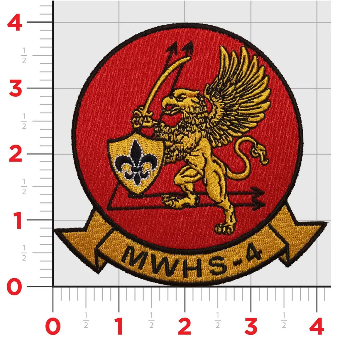 Officially Licensed Usmc Mwhs-4 Patch 1