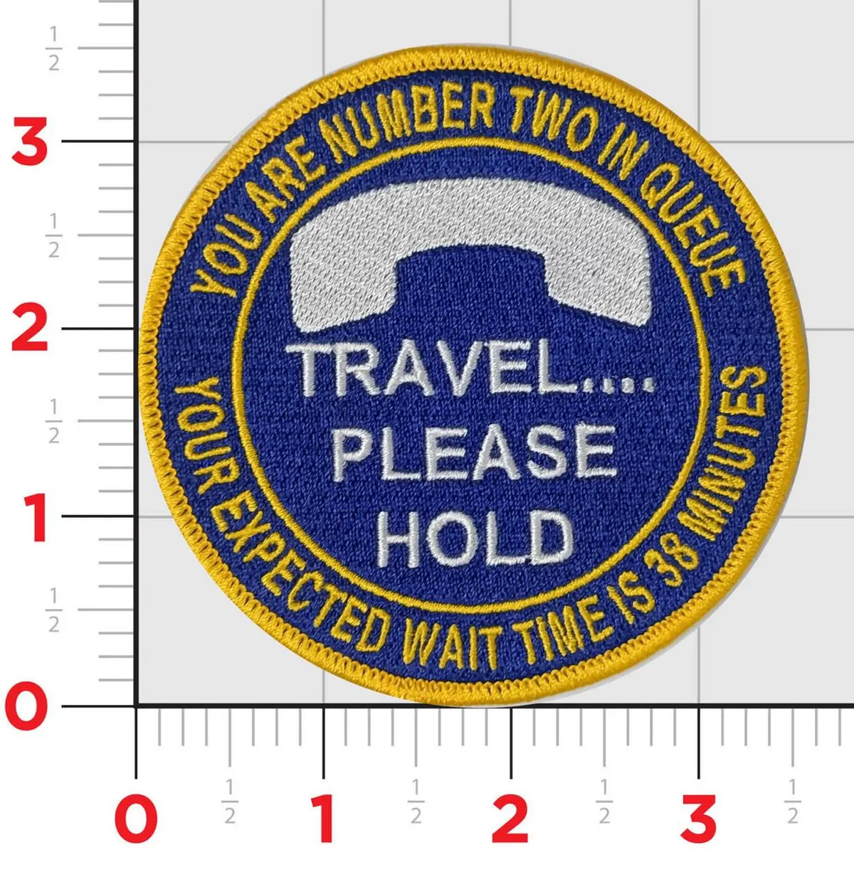 Travel...Please Hold Patch & Sticker Combo 1