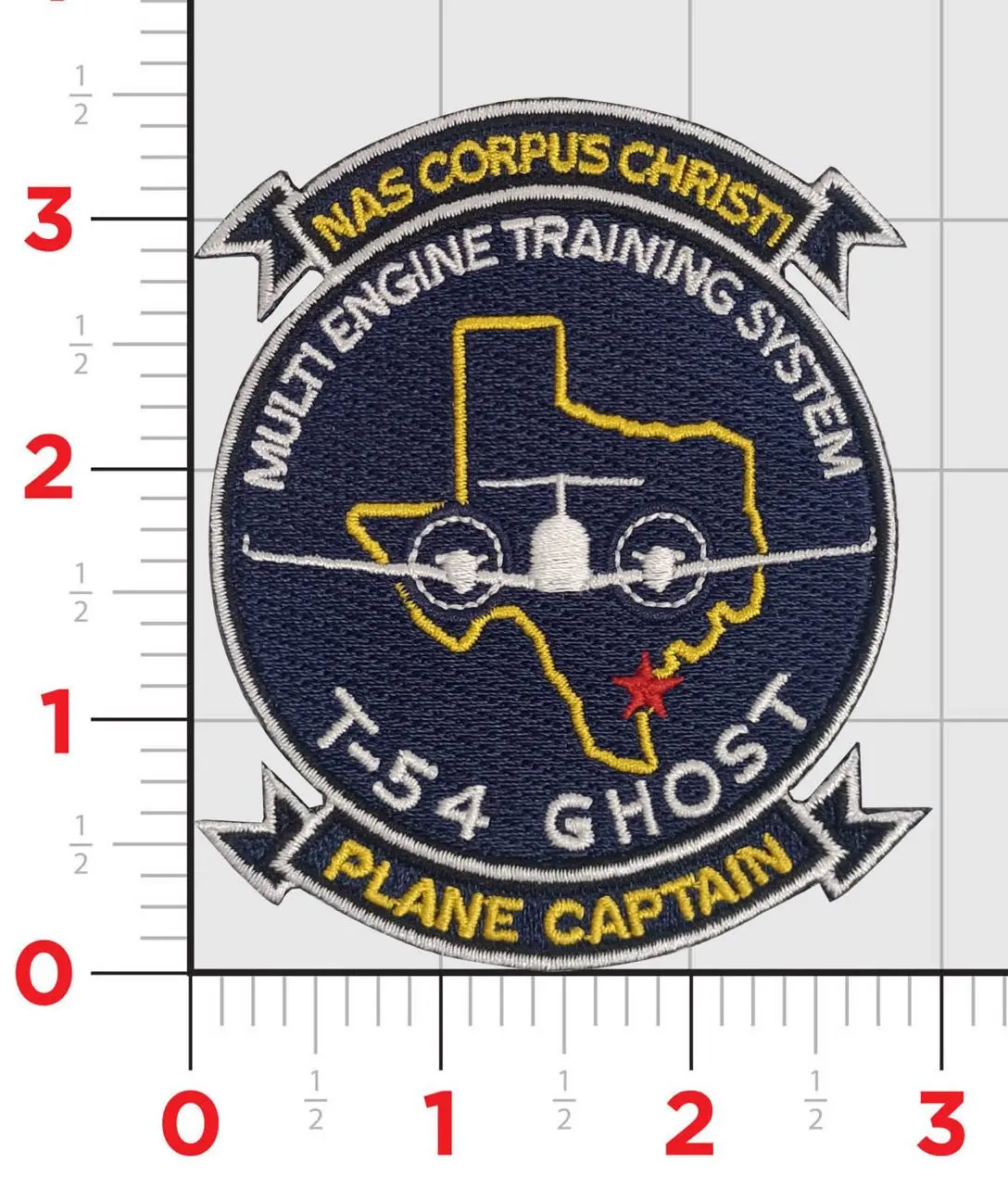 Official Nas Corpus Christi T-54 Ghost Plane Captain Patches 1