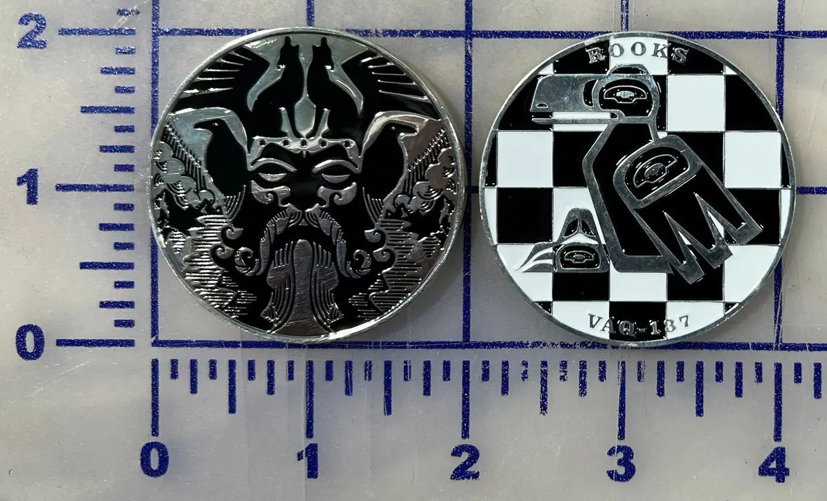 Officially Licensed Us Navy Vaq-137 Rooks Coin 1