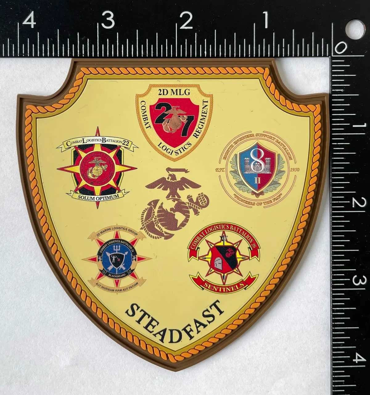 Officially Licensed Usmc 2Nd Marine Logistics Group Pvc Patch 1