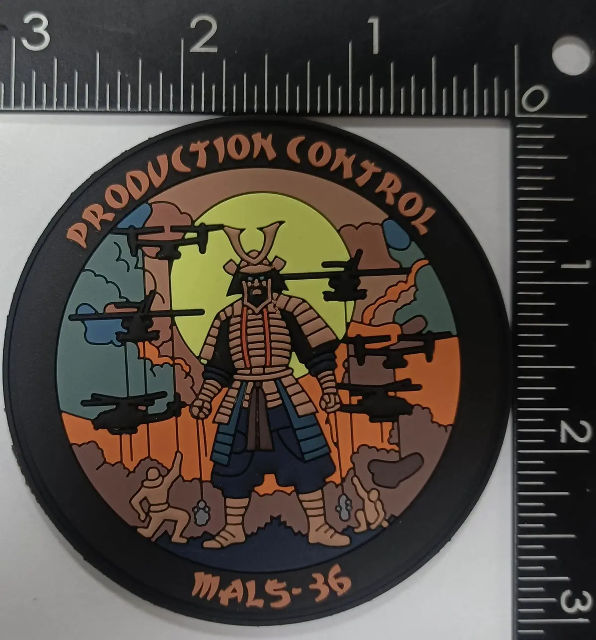 Official Mals-36 Production Control Pvc Patch 1