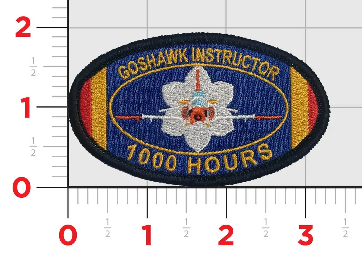 Official Nas Meridian Ms T-45 Goshawk Instructor Flight Hours Patches (T-45 ) 1