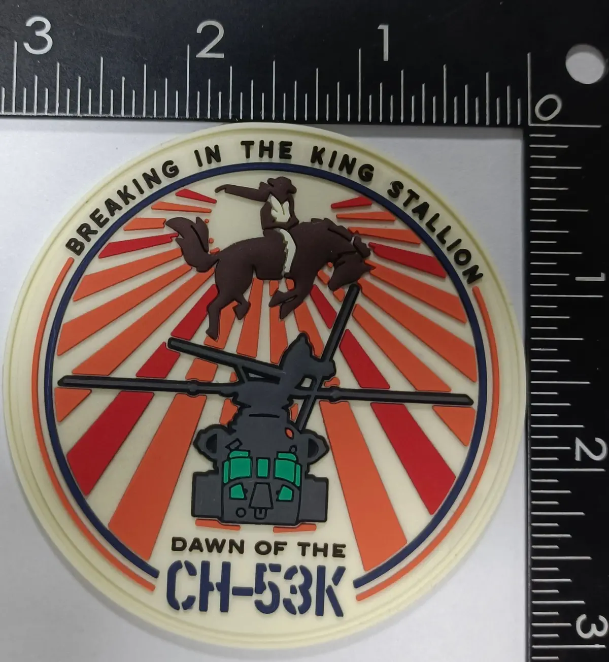 Official Ch-53K King Stallion Pvc Shoulder Patch 1