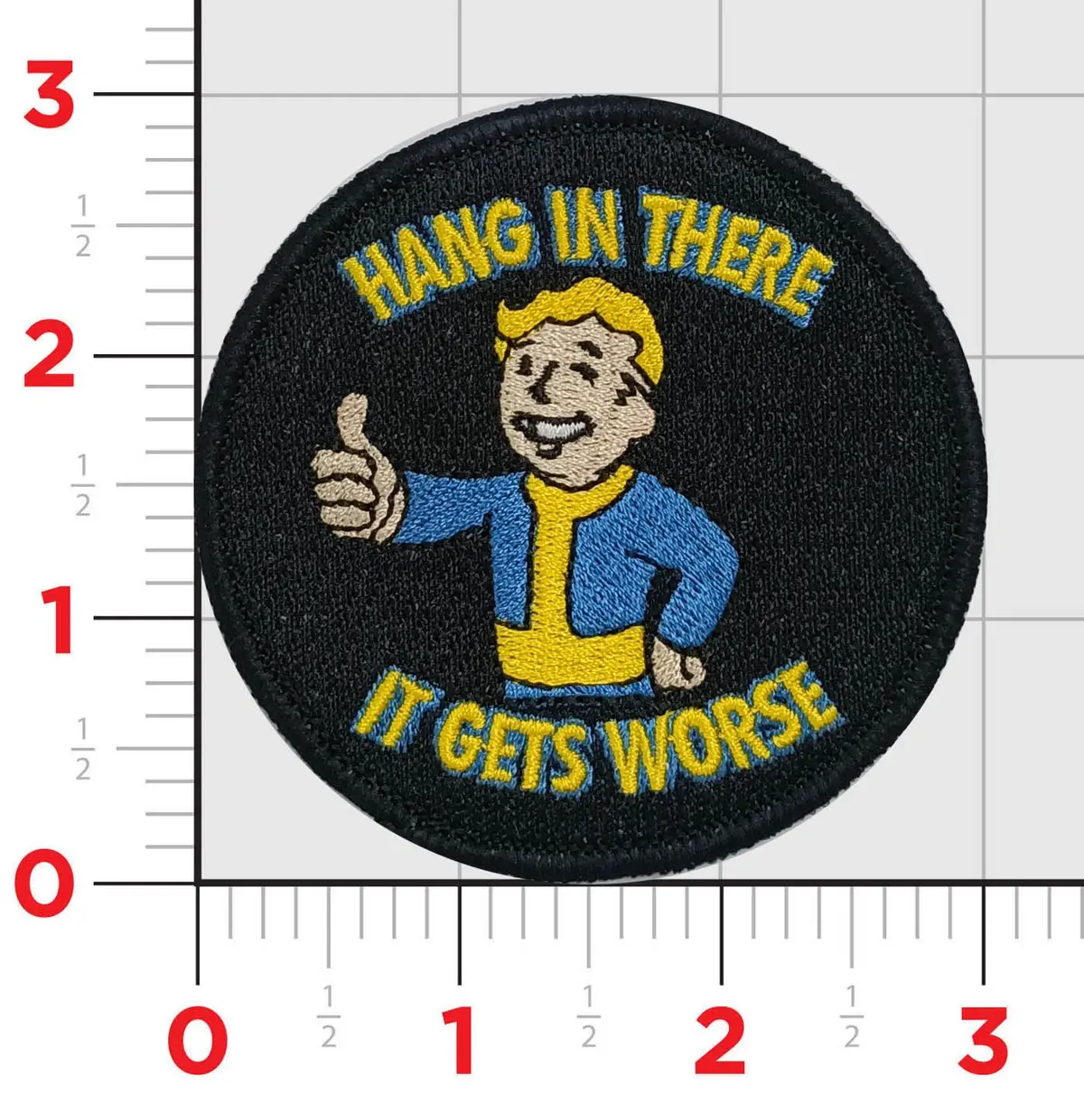 Hang In There, It Gets Worse Shoulder Patch 1