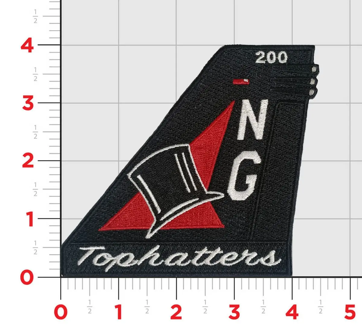 Official Vfa-14 Tophatters F/A-18E Tail Flash Patch 1