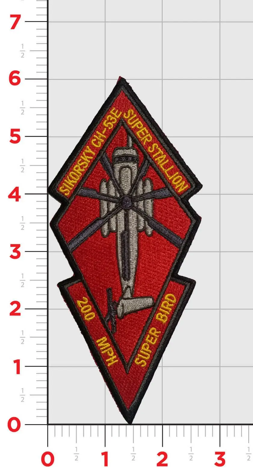 Ch-53E 200 Mph Super Bird Patches 1