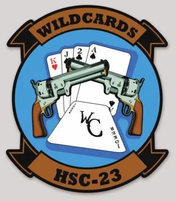 Officially Licensed Us Navy Hsc-23 Wildcards Sticker 1