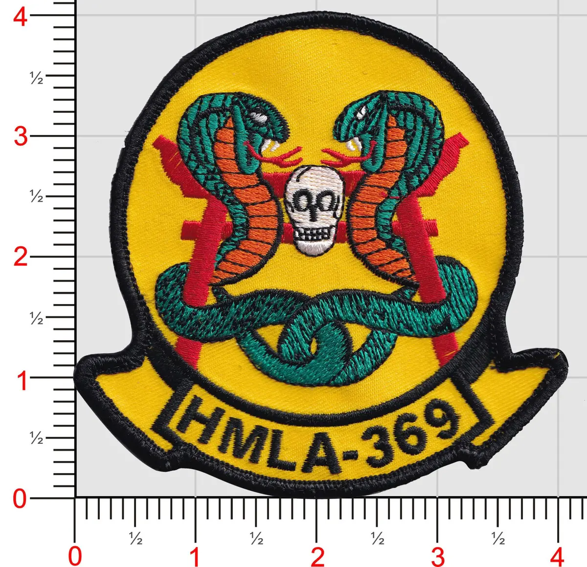 Officially Licensed Usmc Hmla-369 Gunfighters Throwback Squadron Patch 1