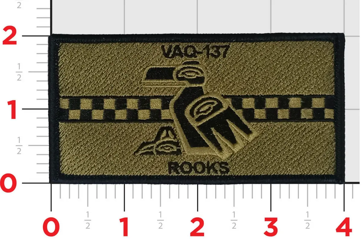Official Vaq-137 Rooks Command Flag Patch 1
