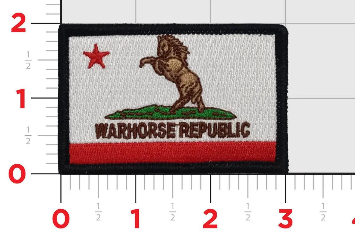 Official Hmh-465 Warhorse Republic Flag Patch 1