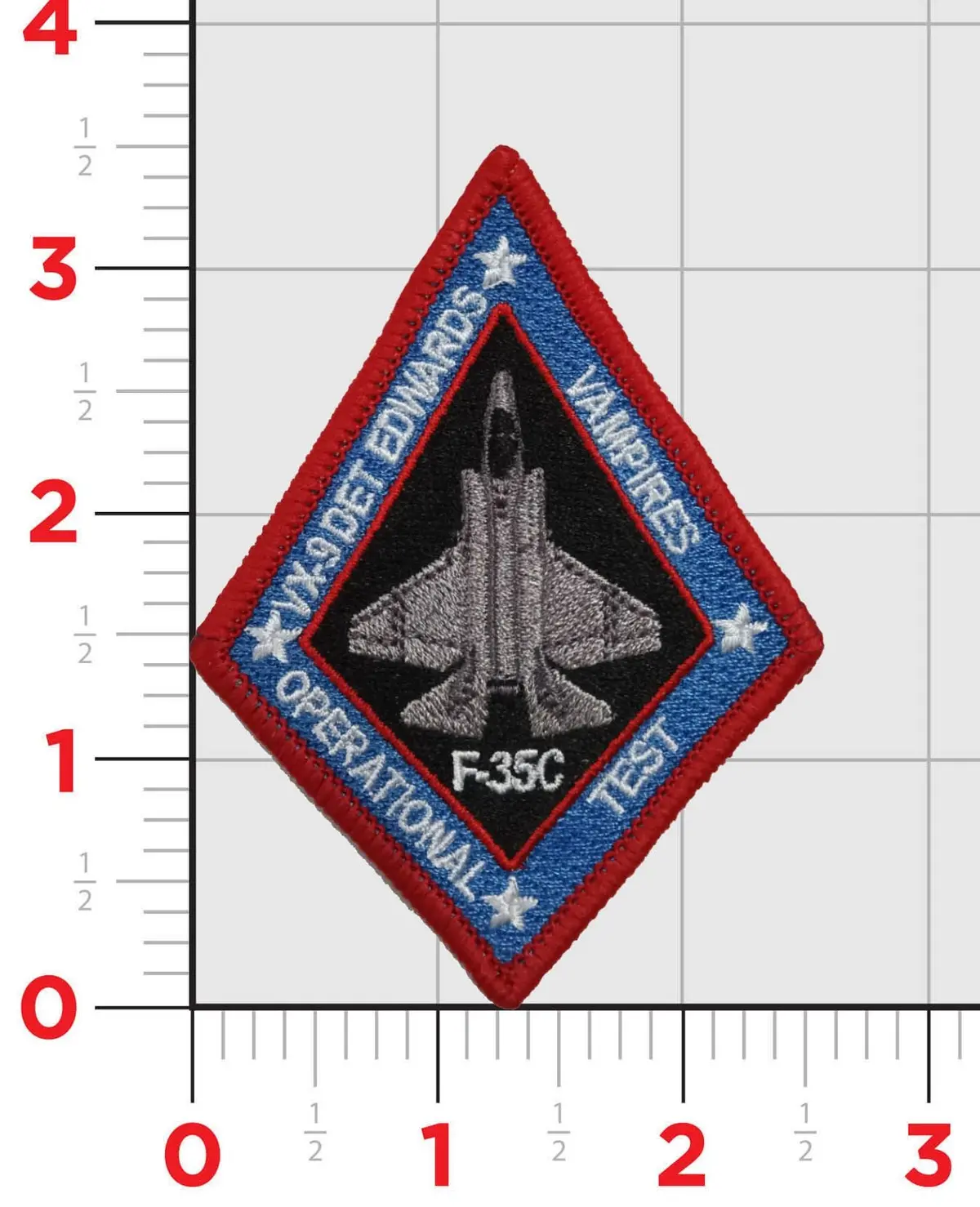 Official Vx-9 Det Edwards F-35C Shoulder Patch 1