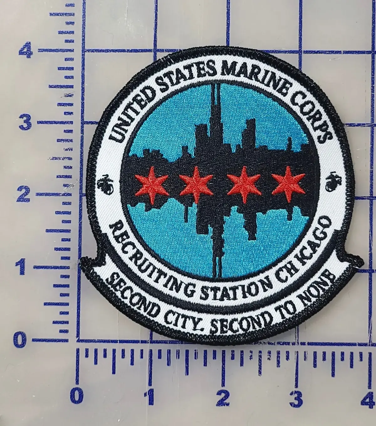 Officially Licensed Usmc Recruiting Station Chicago Second City Patch 1