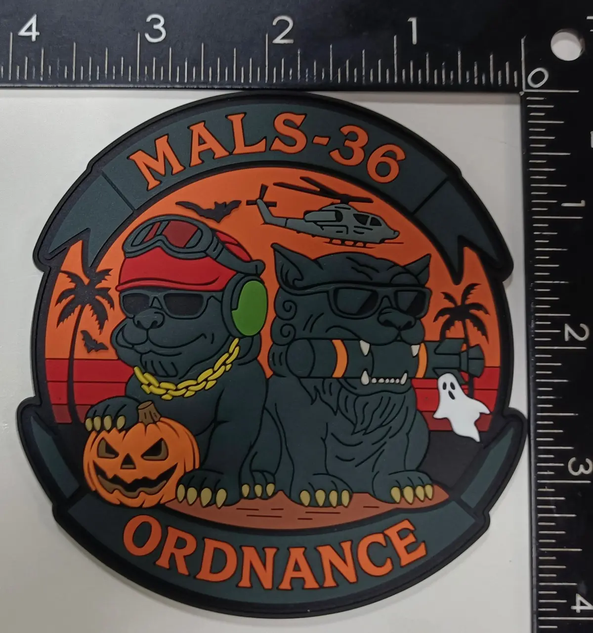 Official Mals-36 Ordnance Halloween Pvc Patch 1