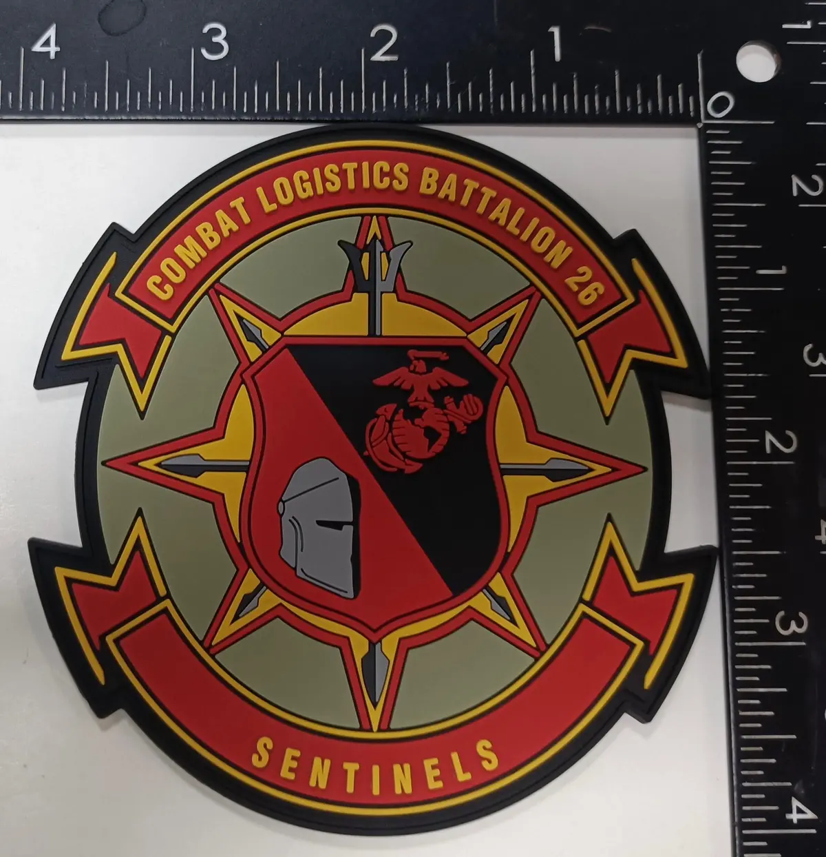Officially Licensed Usmc 26Th Combat Logistics Battalion Pvc Patch 1