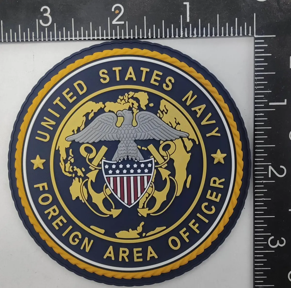 Officially Licensed Us Navy Foreign Area Officer Pvc Patch 1