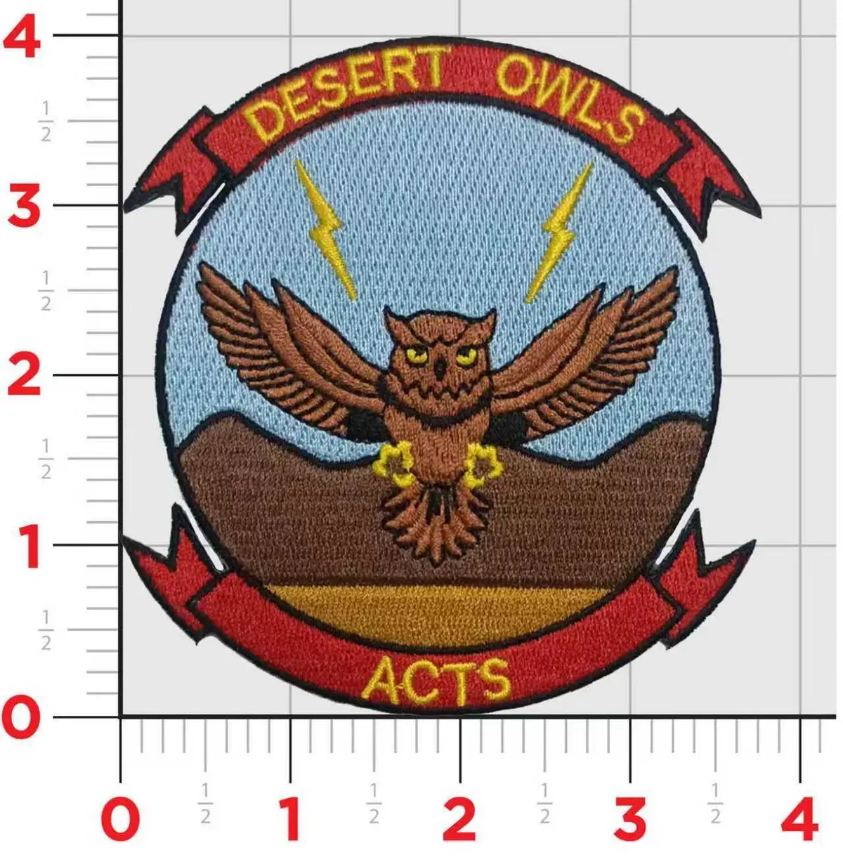 Officially Licensed Usmc 29 Palms Air Control Training Squadron Acts Desert Owls Patch 1