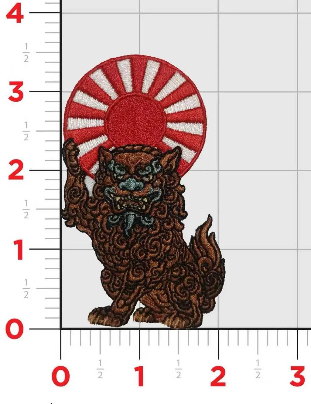 Official Vrm-30 Japan Shisa Dog Patch 1