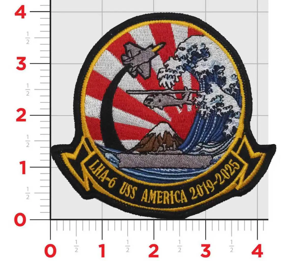 Official Lha-6 Uss America Patches 1