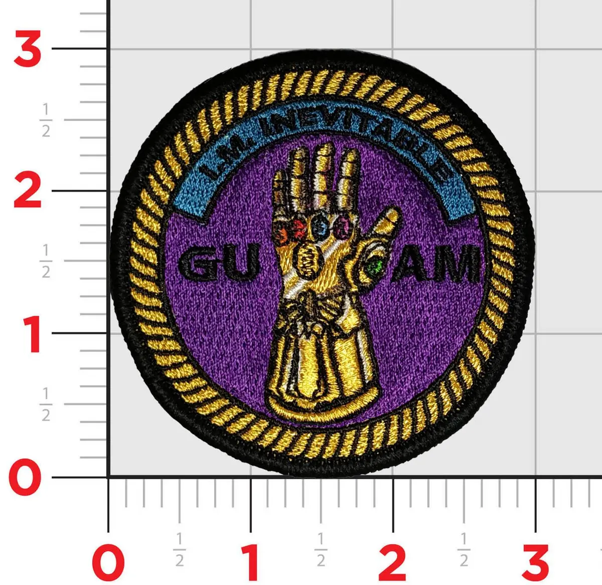 Official Guam Hospital Im Inevitable Thanos Glove Patch 1