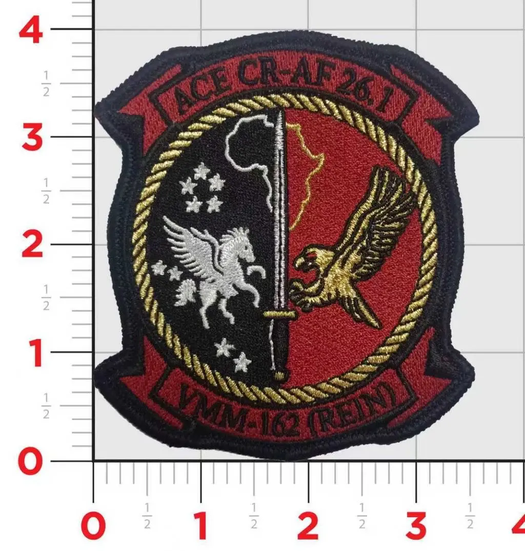 Officially Licensed Usmc Vmm-162 Golden Eagles 26.1 Rein Patch 1