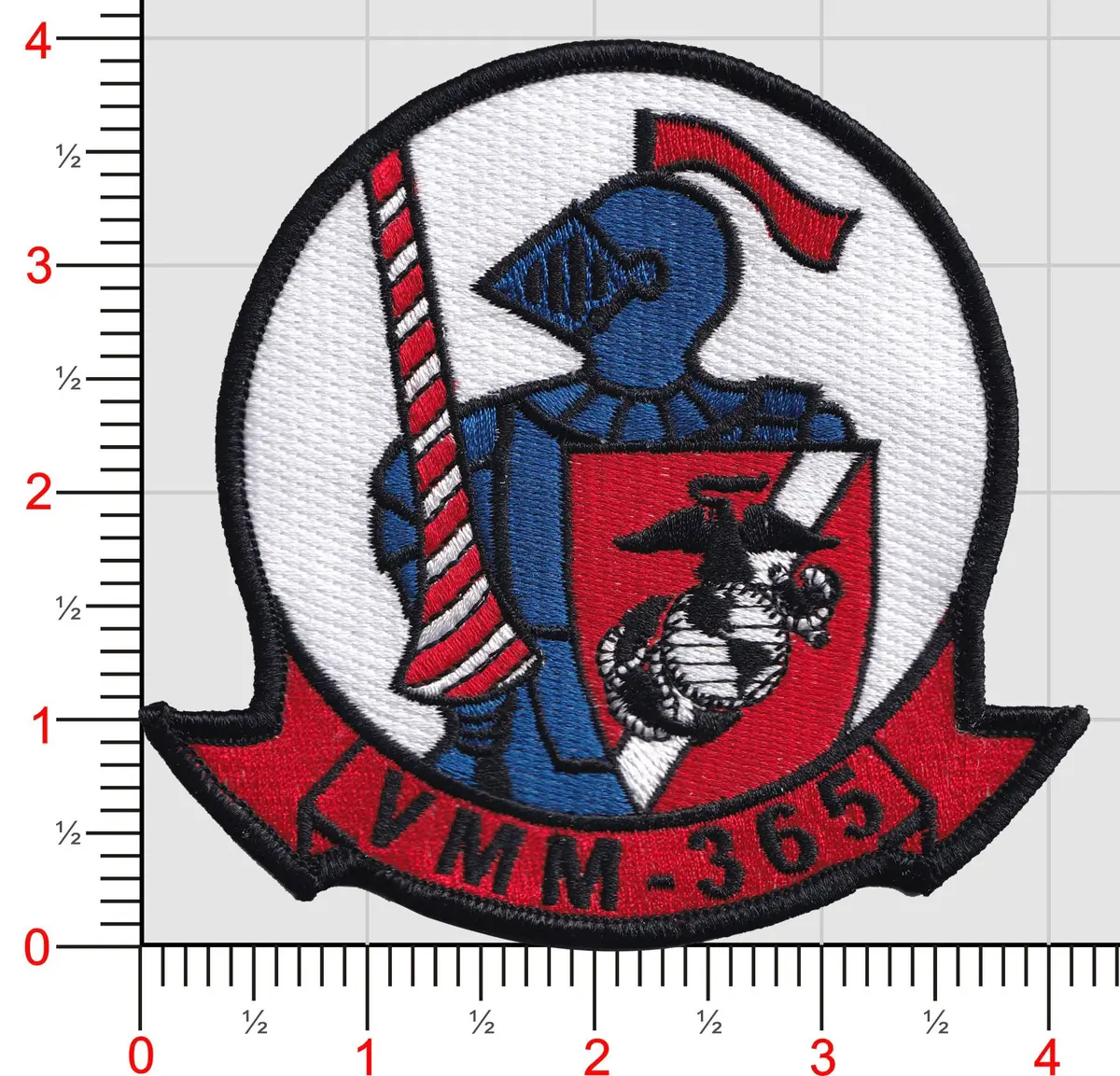 Officially Licensed Usmc Vmm-365 Blue Knights 2025 Squadron Patch 1