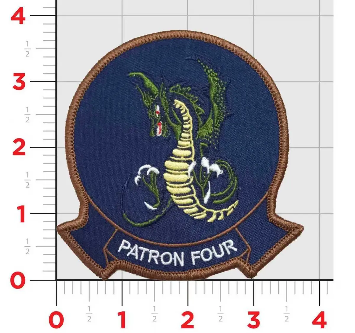 Officially Licensed Us Navy Vp-4 Skinny Dragons Command Patches 2
