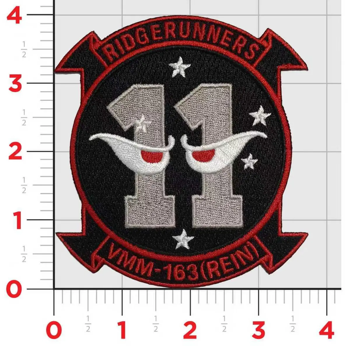 Official Vmm-163 Ridge Runners Rein 11Th Meu Patch 1